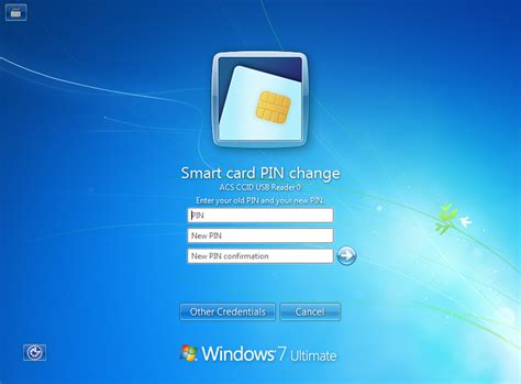 microsoft smart card provider no place to enter pin|No input field for smart card login .